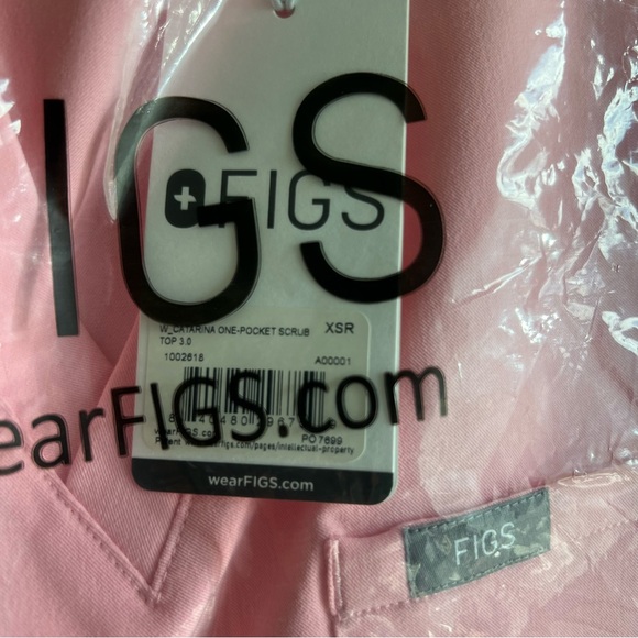 Fight club pink Figs Scrub top - Picture 3 of 3